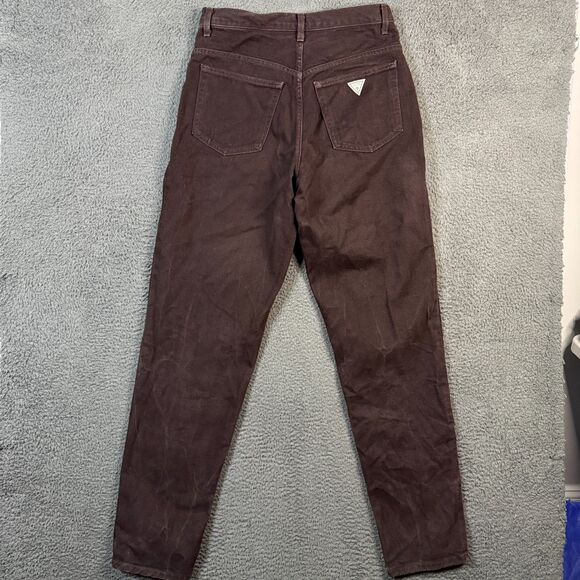Vintage Guess Jeans Mens 32x34 Brown Relaxed Tapered Fit Y2K 90s Made in USA - Picture 5 of 14